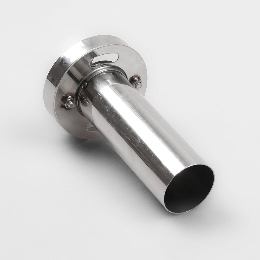 Universal 3.5" to 4.5" Round Steel Removable Catback Exhaust System Muffler Tip Silencer